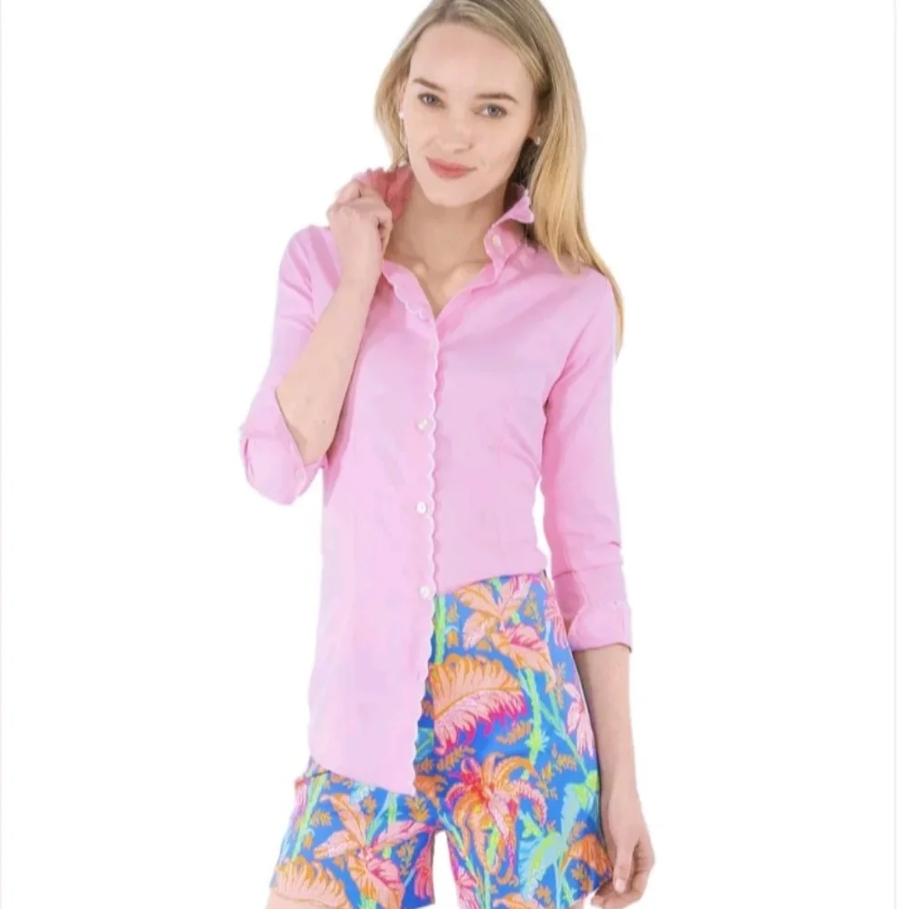 Gretchen Scott Designs Palm Palm Short Size Large NEW NWT Resort Tropical - Picture 1 of 10